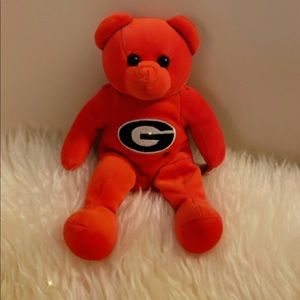 The University of Georgia Bulldogs UGA beanie baby bear plush